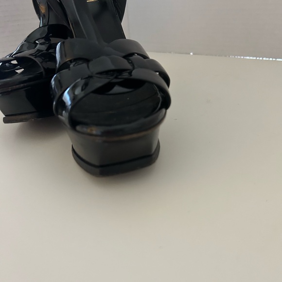 YSL platform heels in black, size 7 - Picture 10 of 13